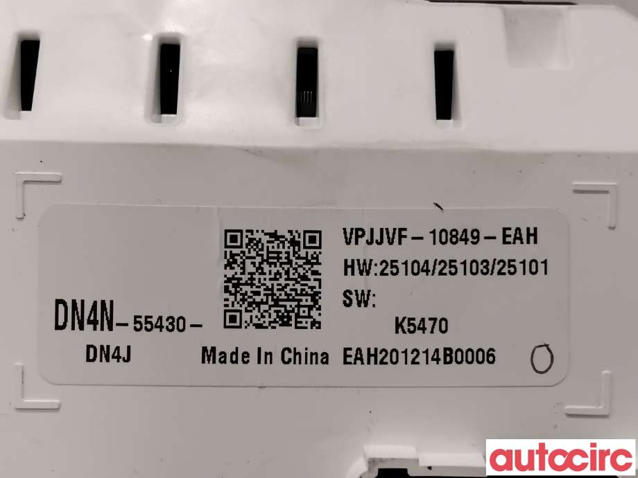Instrumentpanel til Mazda MX-30 2020-->>  (MAZDA|DN4N-55-430|VPJJVF-10849-EAH|DN4N-55430)