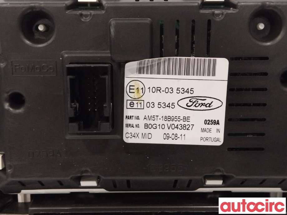 Instrument kjørecomputer til Ford Focus 2011-2014 (Type III, Fase 1) (FORD|2021920||EM5T-18B955-AC)
