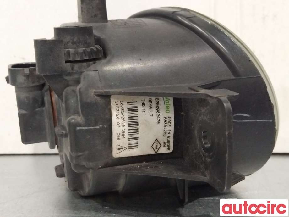 Tåkelykt høyre foran til Renault Clio 2009-2012 (Type III, Fase 2)  (RENAULT|8200002470|)