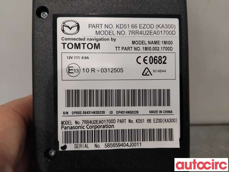 Styreenhet diverse til Mazda CX-5 2012-2017 (Type I)  (MAZDA|KD51-66-EZ0E|1MI00|KD5166EZOD)