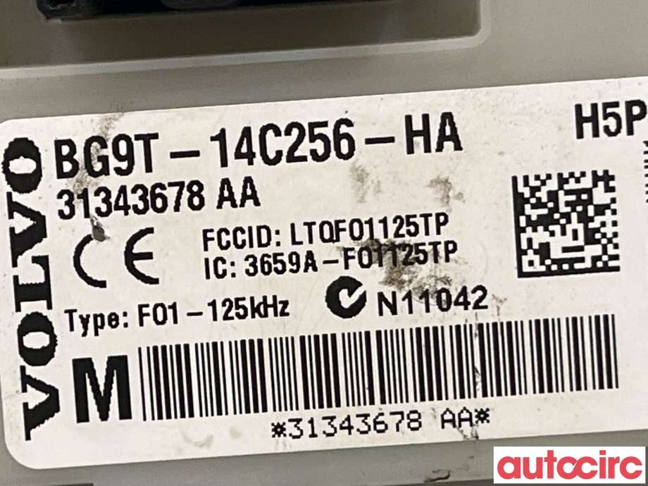 Sikringsboks til Volvo XC70 2008-2013 (Type II, Fase 1)  (VOLVO|31327994|BG9T-14C256-HA|31343678)