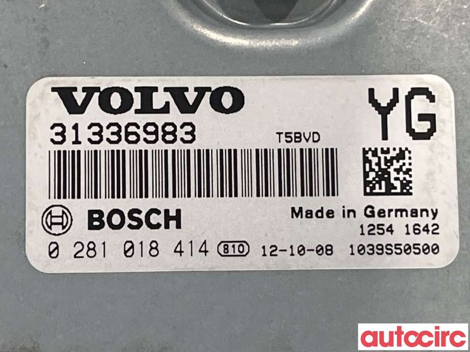 Styreenhet motor til Volvo XC70 2008-2013 (Type II, Fase 1)  (VOLVO|36001858|0281018414|31336983)