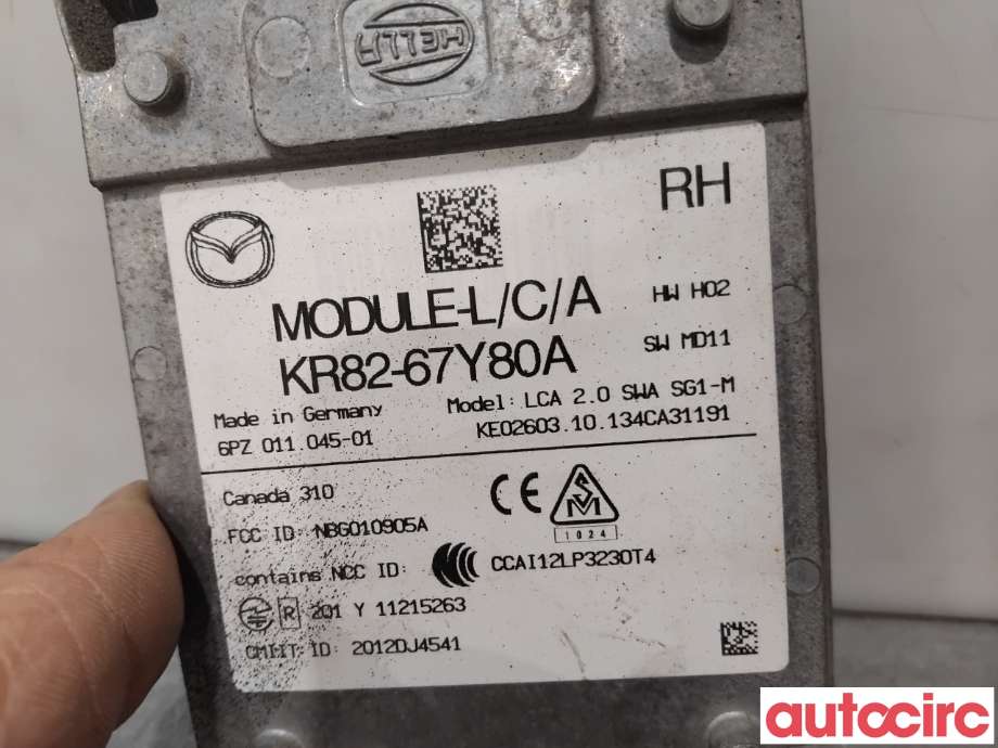 Sensor radar til Mazda CX-5 2012-2017 (Type I)  (MAZDA|KR82-67-Y80B|6PZ011045-01|KR82-67Y80A)