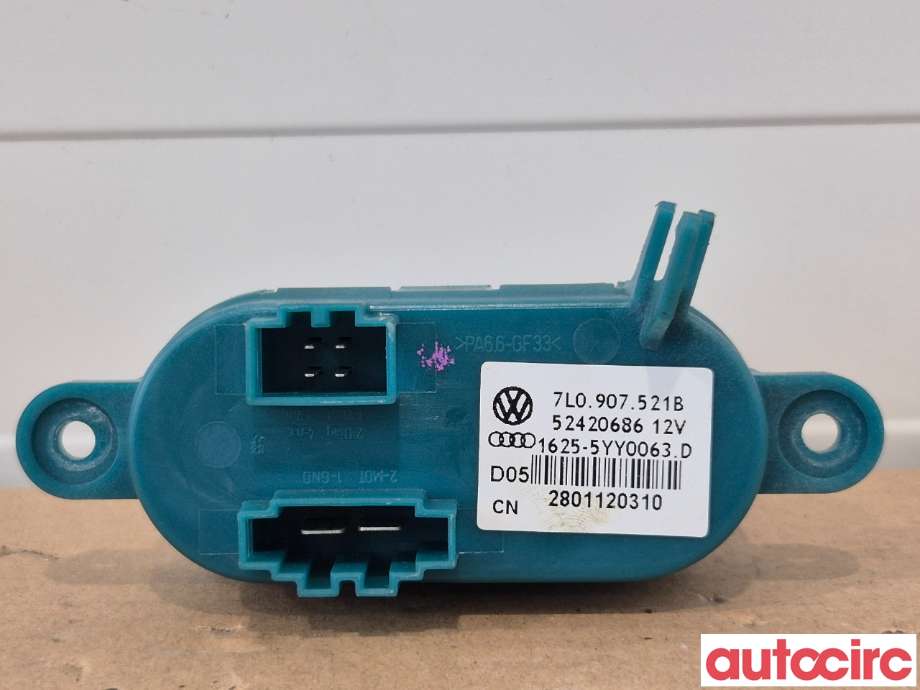 Varmeapparat motstand til VW Transporter / Caravelle 2009-2015 (Fase 2) (T5) (T5) (VOLKSWAGEN|7L0907521B|)