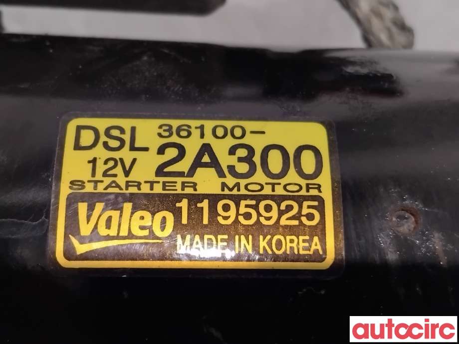 Starter diesel til Hyundai i20 2009-2014 (Type I)  (HYUNDAI|361002A300|1195925|36100-2A300)