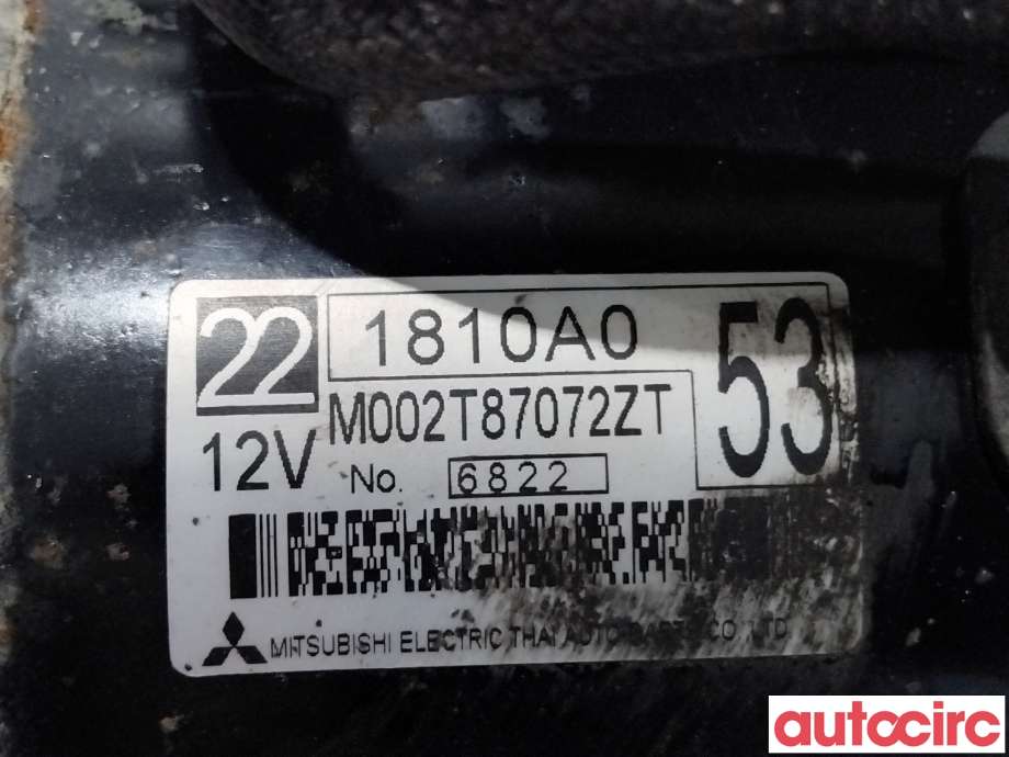 Starter diesel til Mitsubishi L200 2006-2015 (Type IV)  (MITSUBISHI|1810A053|M002T87072ZT)