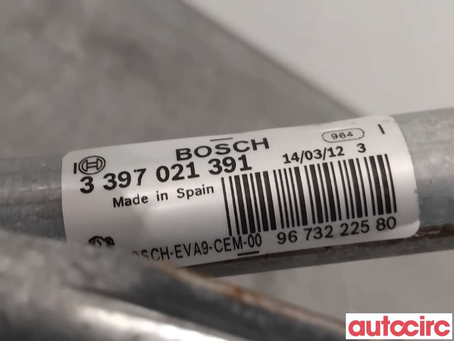 Viskermotor frontrute til Peugeot 208 2012-2019 (Type I) (PEUGEOT|9673222580|0390241540)