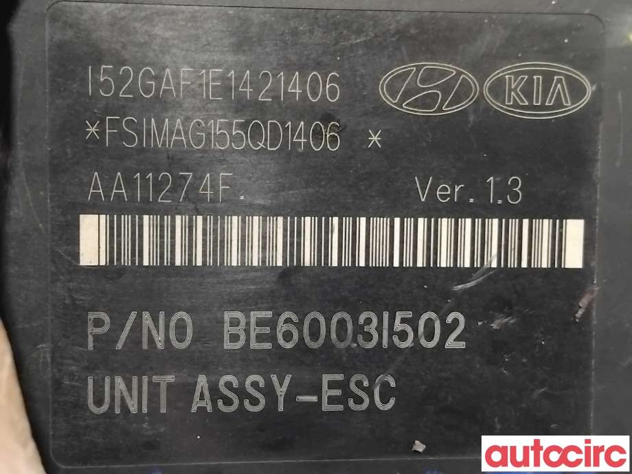 ABS sentral til Hyundai i40 2012-2017 (HYUNDAI|589203Z510|BE6003I502|58920-3Z510)