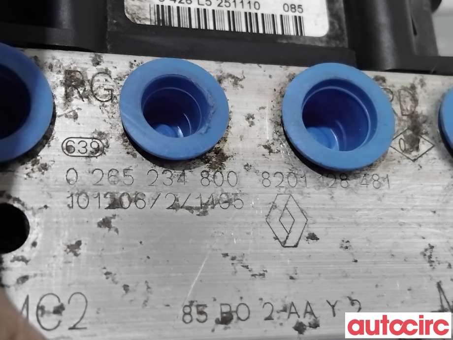 ABS sentral til Renault Clio 2009-2012 (Type III, Fase 2) (RENAULT|8201128671|0265234800|8201128481)