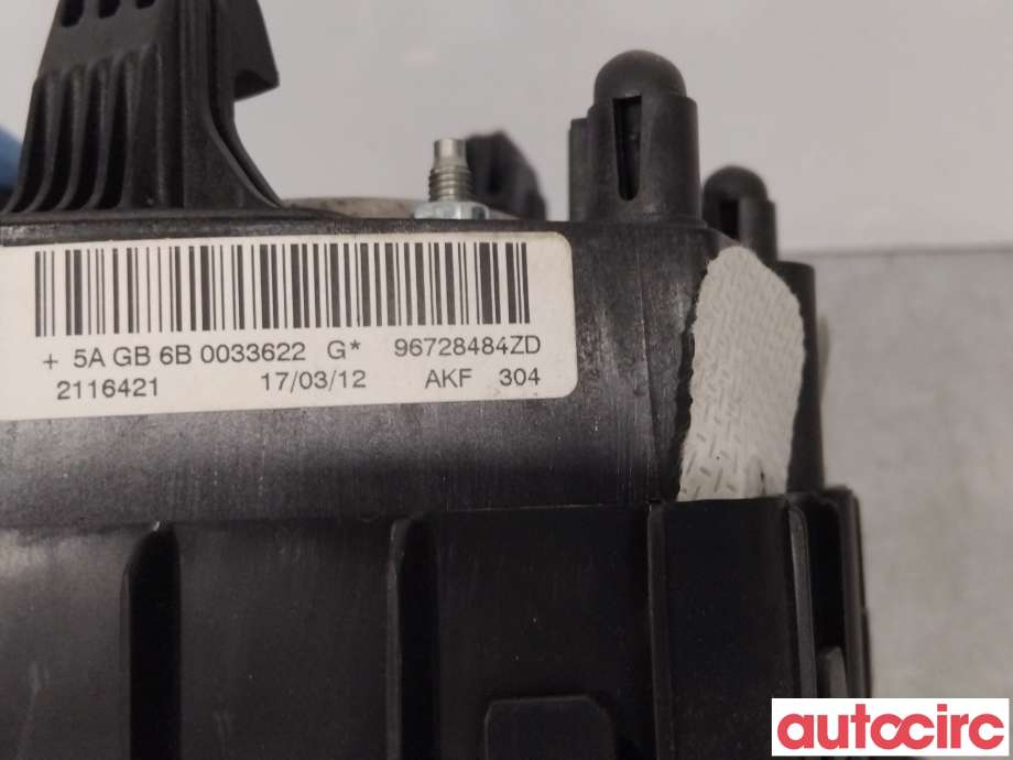 Airbag rattpute til Peugeot 208 2012-2019 (Type I)  (PEUGEOT|96728484ZD|98 072 114 ZD|)