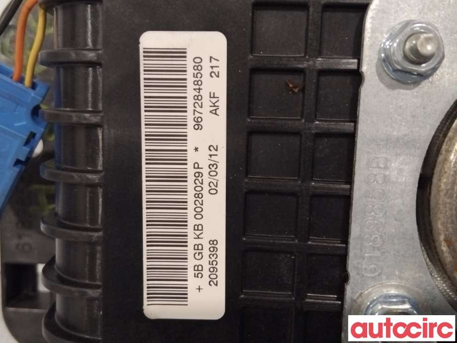Airbag passasjer til Peugeot 208 2012-2019 (Type I)  (PEUGEOT|9672848580|)