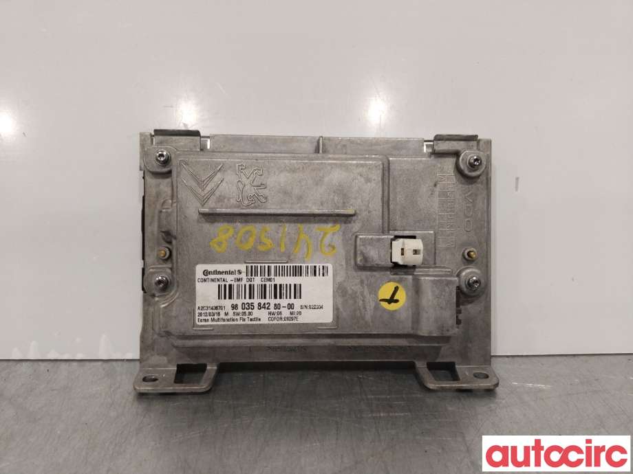 Multimedia display (MCU - Media Controller Unit) til Peugeot 208 2012-2019 (Type I)  (PEUGEOT|9803584280|9812862880|)