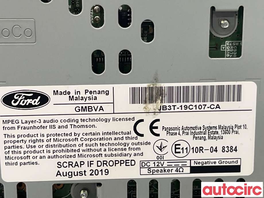 Bilstereo til Ford Ranger / Ranger Raptor 2015-2022  (FORD|2478611)