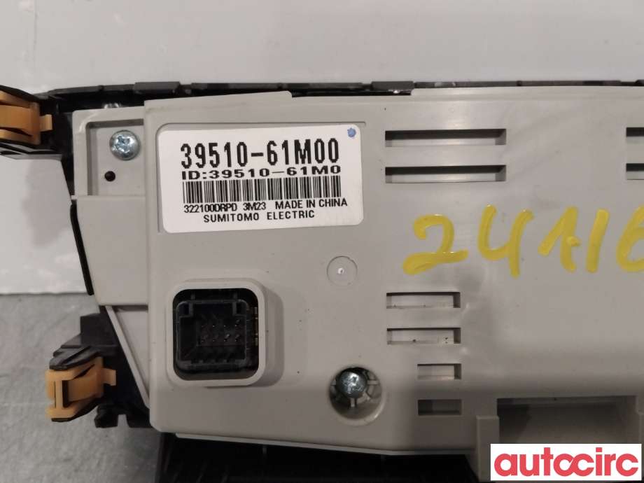 Varmeapparat betjening til Suzuki SX4 S-CROSS 2013-->> (Type II)  (SUZUKI|3951061M10BKZ|)