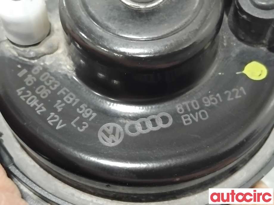 Horn/signalhorn til Audi A5 2007-2016 (Type I) (AUDI|8T0951221|)