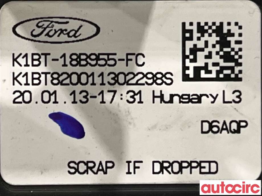 Instrument kjørecomputer til Ford Transit Courier 2018-2023 (Type I, Fase 2)  (FORD|2659234||K1BT-18B955-FC)