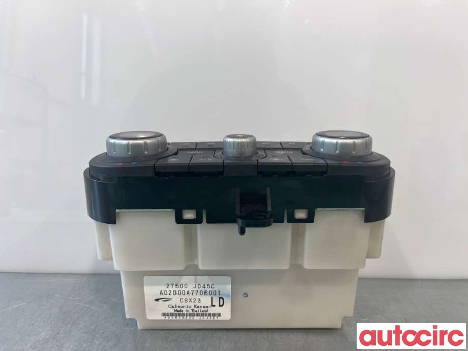 Varmeapparat register til Nissan Qashqai 2007-2010 (Type I, Fase 1)  (NISSAN|27500JD45C|A02000A7706001|)