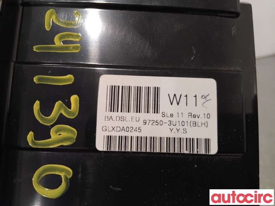 Varmeapparat betjening til Kia Sportage 2010-2016 (Type III)  (KIA|972503U101BLH||97250-3U101)