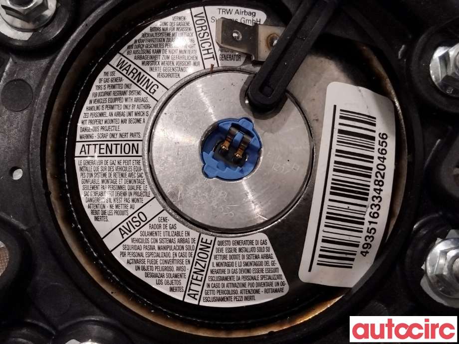 Airbag rattpute til Citroën Berlingo 2015-2019 (Type II, Fase 2)  (CITROEN|96773146ZD|34124394A)