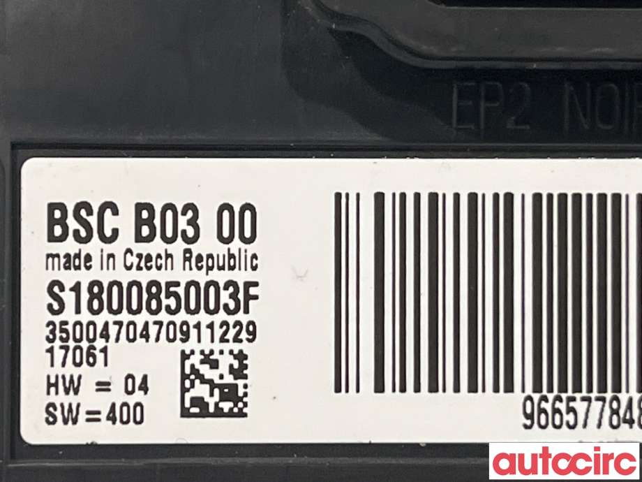 Styreenhet hengerfeste til Citroën Berlingo 2015-2019 (Type II, Fase 2)  (CITROEN|9665778480|S180085003F)