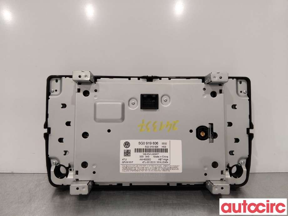 Multimedia display (MCU - Media Controller Unit) til VW Tiguan 2016-2020 (Type II, Fase 1)  (VOLKSWAGEN|5G0919606|QFVW101F)