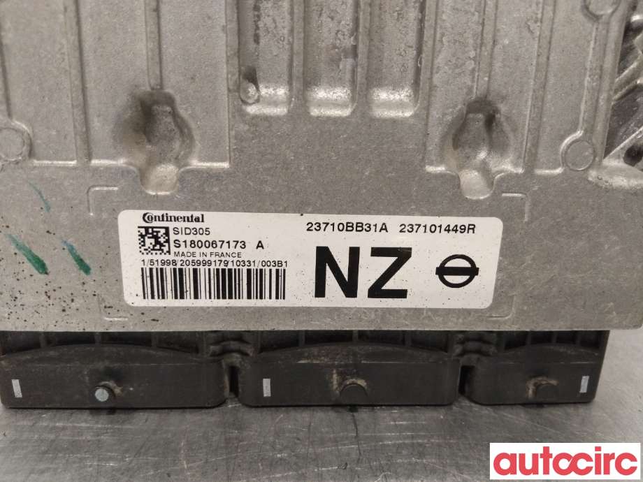 Styreenhet motor til Nissan Qashqai 2010-2014 (Type I, Fase 2)  (NISSAN|23710BR30A|S180067173A|23710BB31A)