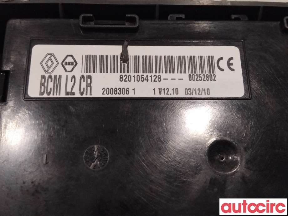 Styreenhet comfort (BCM) til Renault Clio 2009-2012 (Type III, Fase 2)  (RENAULT|8201054131|)