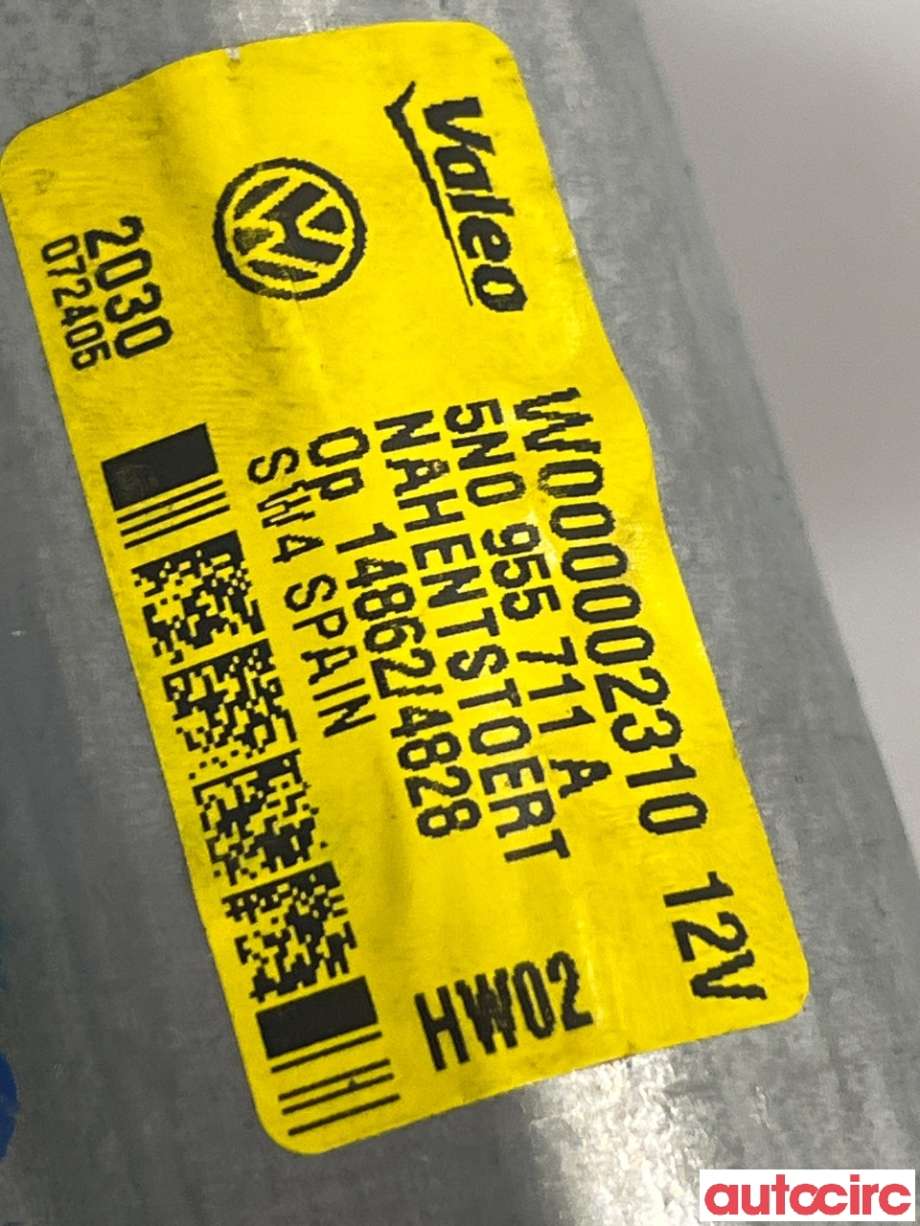 Viskermotor bakrute til VW Tiguan 2007-2011 (Type I, Fase 1)  (VOLKSWAGEN|5N0955711)
