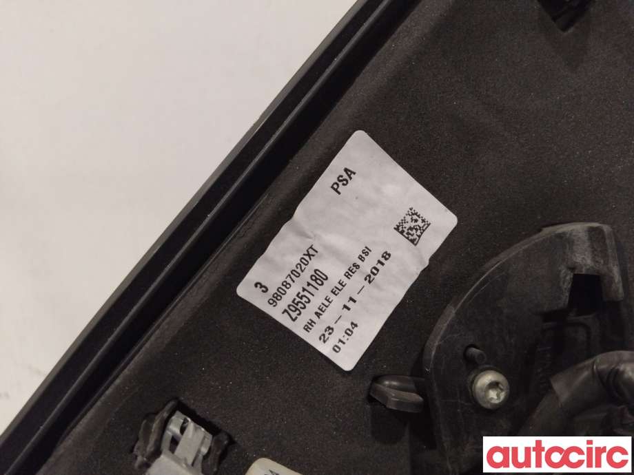 Speil høyre til Peugeot Expert 2016-->> (Type III)  (PEUGEOT|98087020XT|)