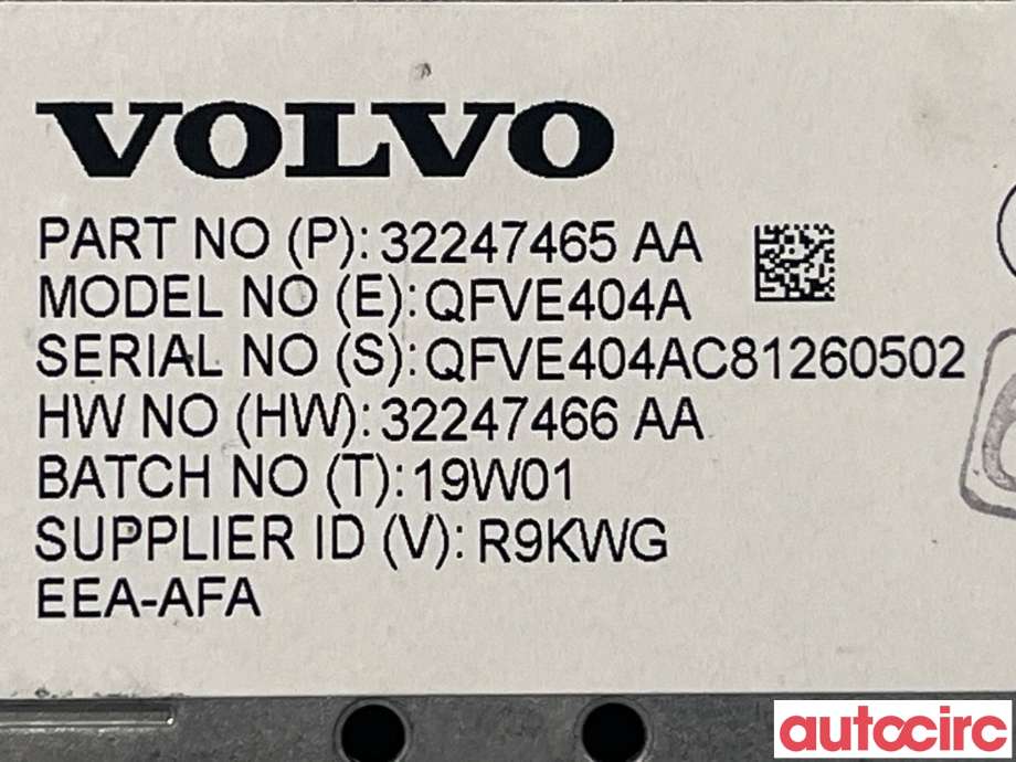 Multimedia display (MCU - Media Controller Unit) til Volvo V90 / V90 CC / S90 2016-->>  (VOLVO|36010873)