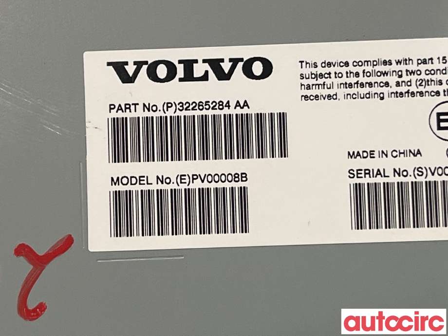 Bilstereo forsterker til Volvo V90 / V90 CC / S90 2016-->>  (VOLVO|36012702)