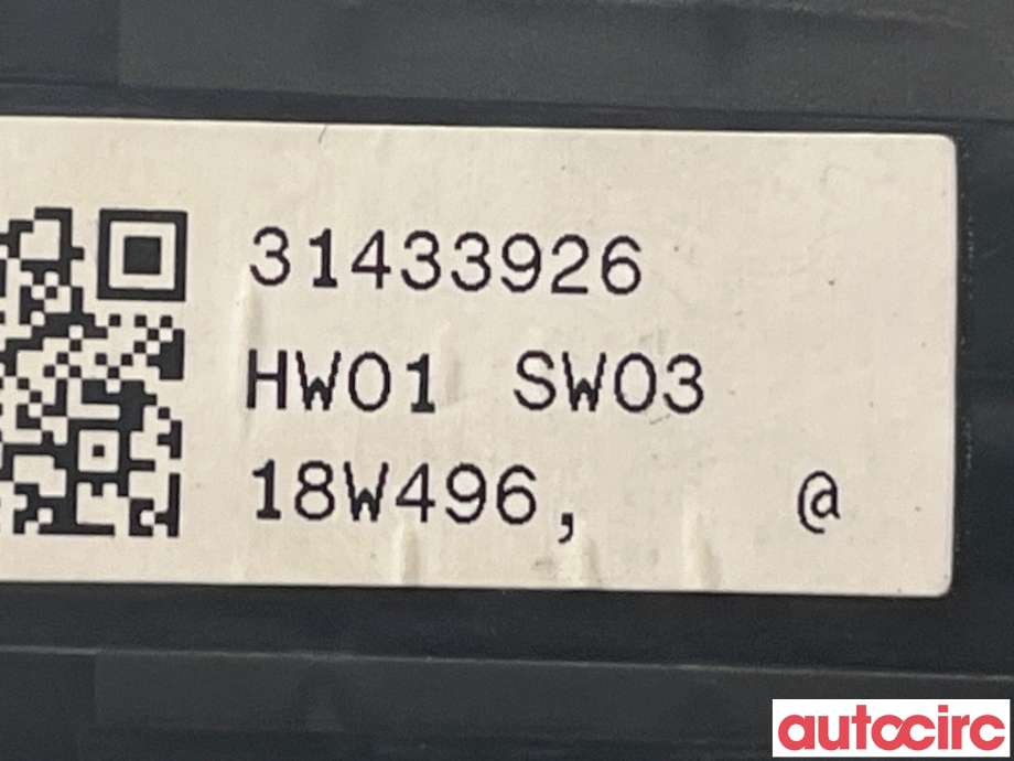 Bryter ruteheis til Volvo V90 / V90 CC / S90 2016-->>  (VOLVO|31433926)