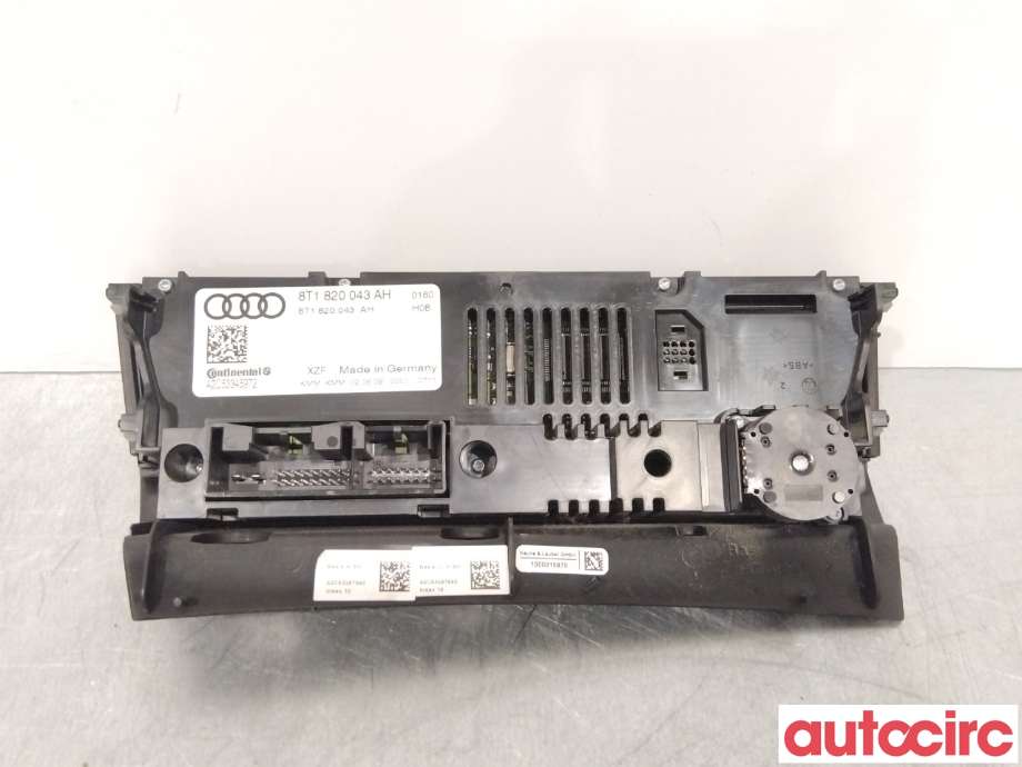 Varmeapparat betjening til Audi A4 2007-2014 (Type IV) (B8) (B8) (AUDI|8T1820043AH|)