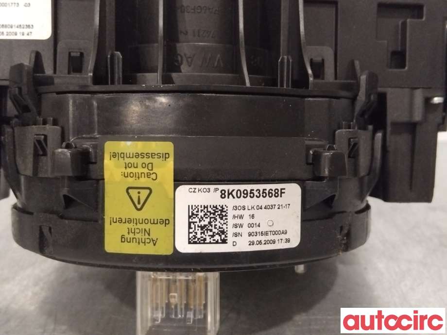 Bryter combi til Audi A4 2007-2014 (Type IV) (B8) (B8) (AUDI|8K0953502BG)
