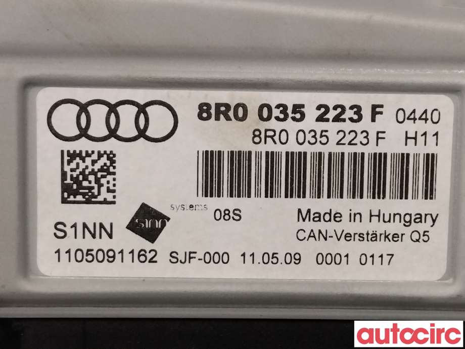 Bilstereo forsterker til Audi A4 2007-2014 (Type IV) (B8) (B8) (AUDI|8R0035223F|)