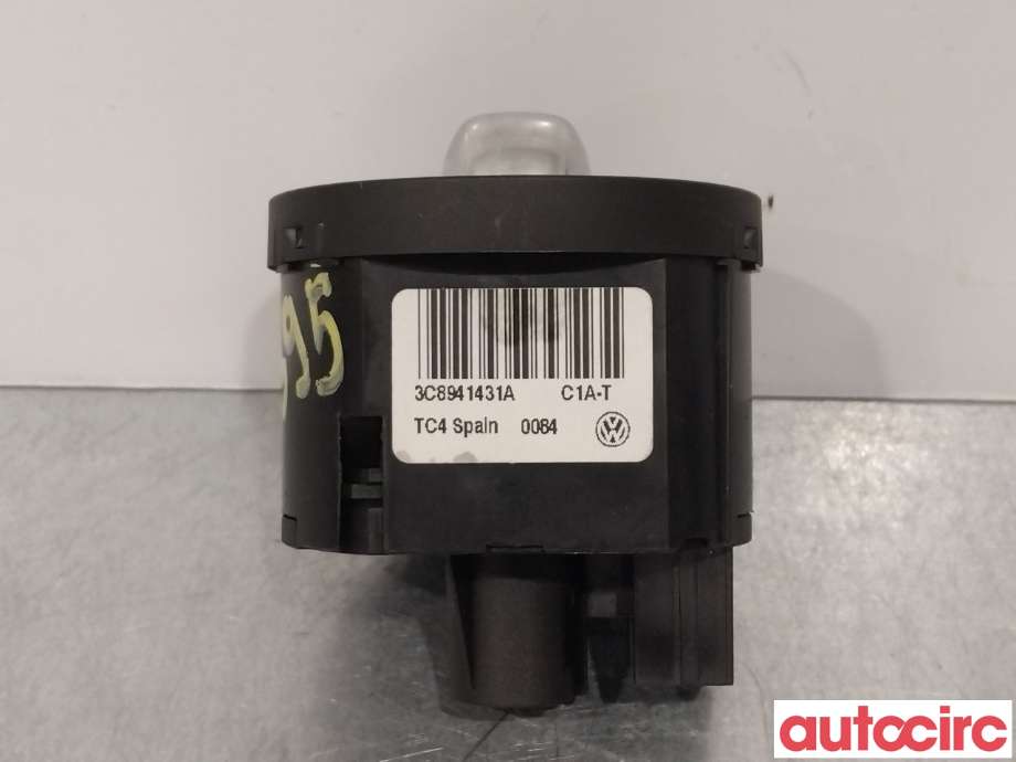 Bryter lys til VW Touran 2007-2010 (Type I, Fase 2)  (VOLKSWAGEN|3C8941431A|)