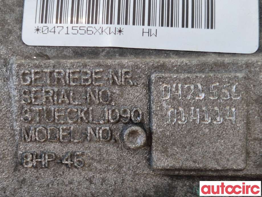 Girkasse automat til BMW 3-Serie 2012-2018 (F30/F31/F34) (F30/F31/F34) (BMW|24008638272|GA8HP45-ZAU|)