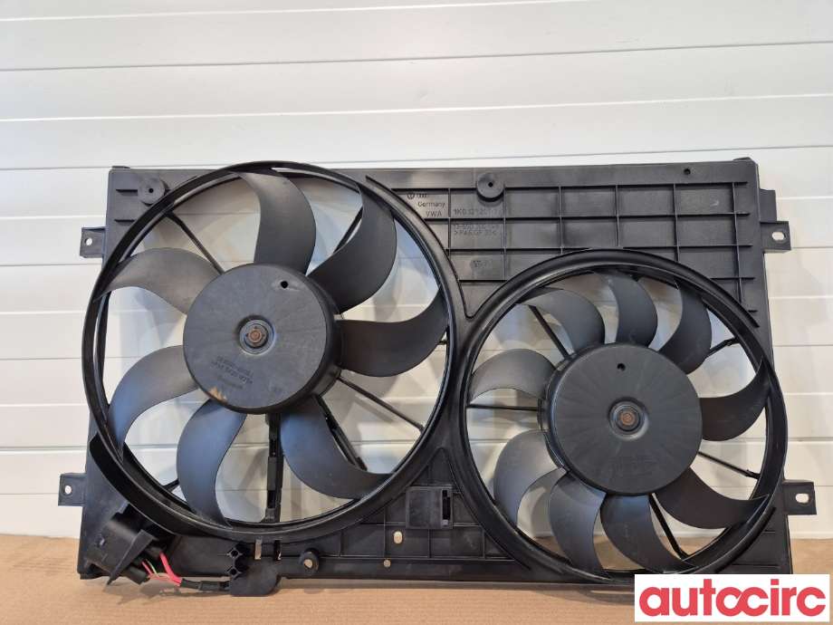 Kjølevifte til VW Touran 2007-2010 (Type I, Fase 2)  (VOLKSWAGEN|1K0121207BB|)