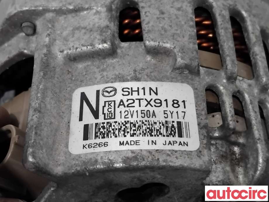 Dynamo til Mazda 6 2015-2018 (Type III, Fase 2)  (MAZDA|SH1N-18-300A|A2TX9181|SH1N)