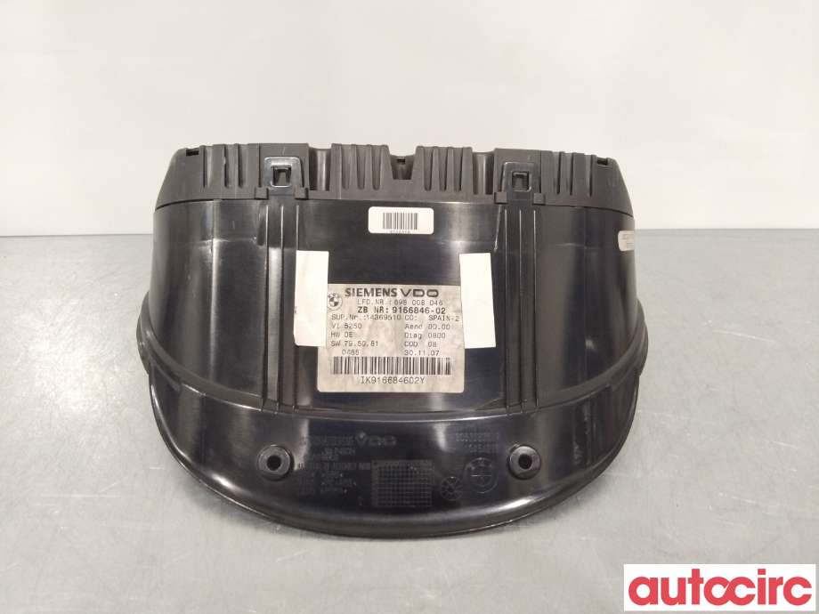 Instrumentpanel til BMW 3-Serie 2005-2011 (E90/E91/E92/E93) (E90/E91/E92/E93) (BMW|62109316127|)