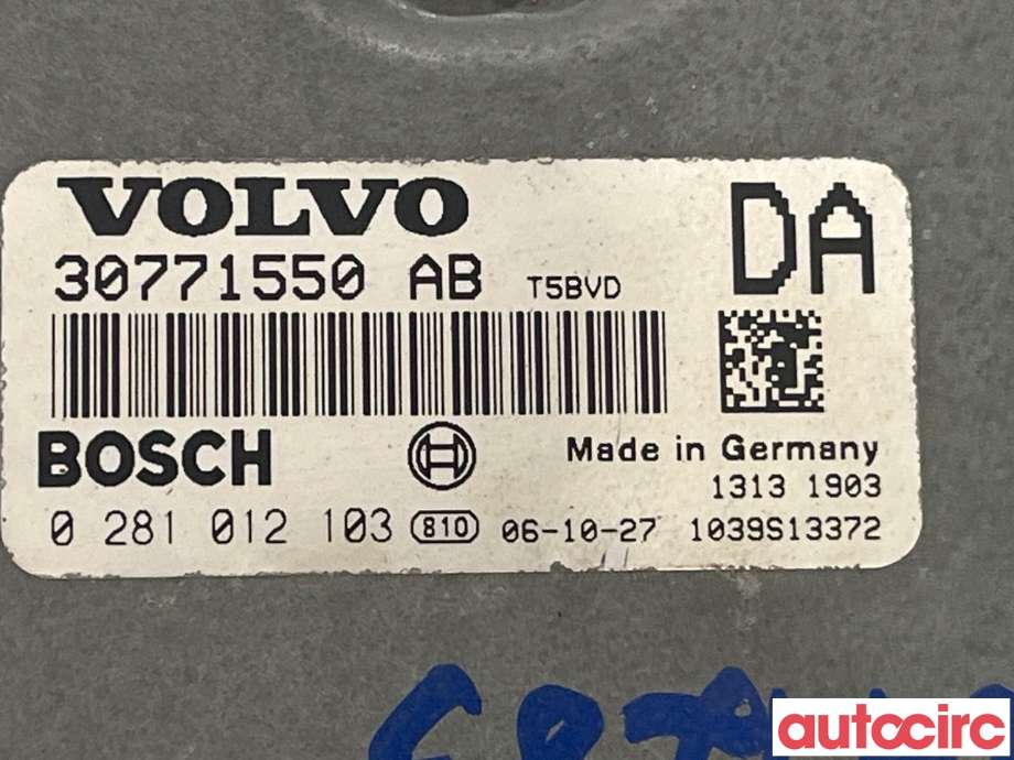 Styreenhet motor til Volvo XC90 2007-2014 (Type I, Fase 2)  (VOLVO|36002593|0281012103|30771550)