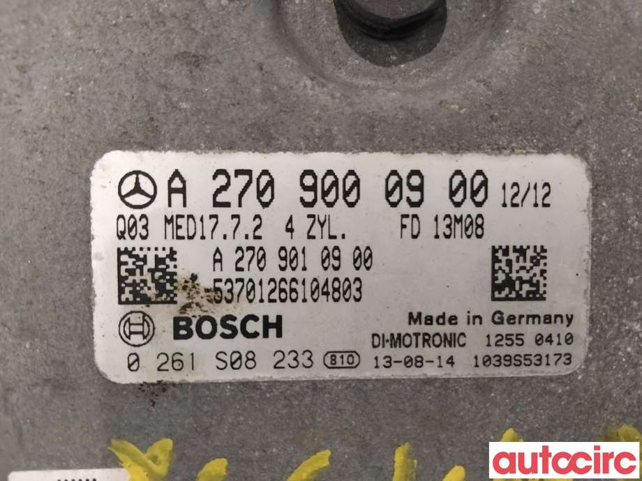 Styreenhet motor til Mercedes A-Klasse 2012-2018 (W176) (W176) (MERCEDES|A2709000900|0261S08233)
