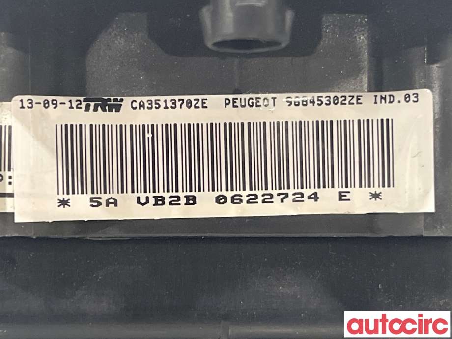 Airbag rattpute til Peugeot 3008 2009-2016 (Type I)  (PEUGEOT|4112PF)