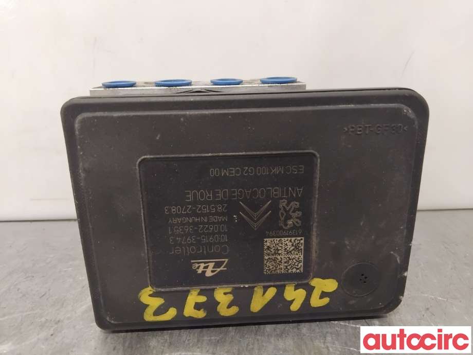 ABS sentral til Peugeot 2008 2013-2019 (Type I)  (PEUGEOT|1680935080|100915-37943|9809312580)