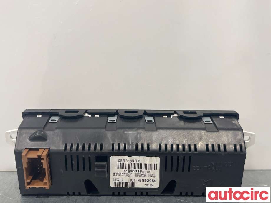 Multimedia display (MCU - Media Controller Unit) til Citroën C3 2010-2016 (Type II)  (CITROEN|6593P2)