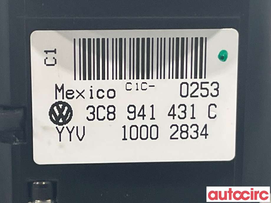 Bryter lys til VW Golf VI 2008-2012  (VOLKSWAGEN|3C8941431C)