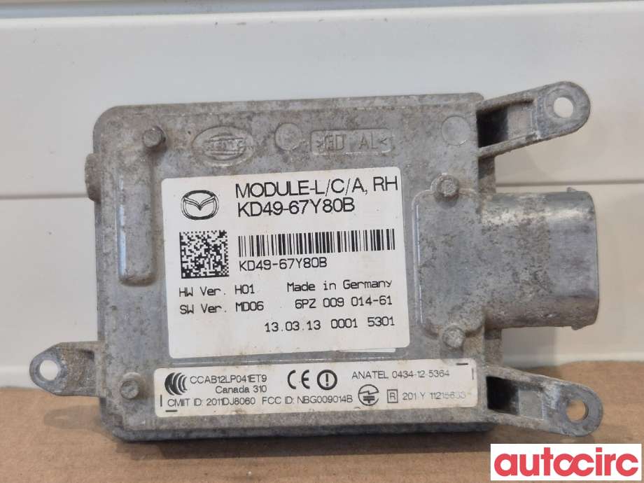 Sensor radar til Mazda CX-5 2012-2017 (Type I)  (MAZDA CX-5|KD49-67-Y80B||KD49-67Y80B)