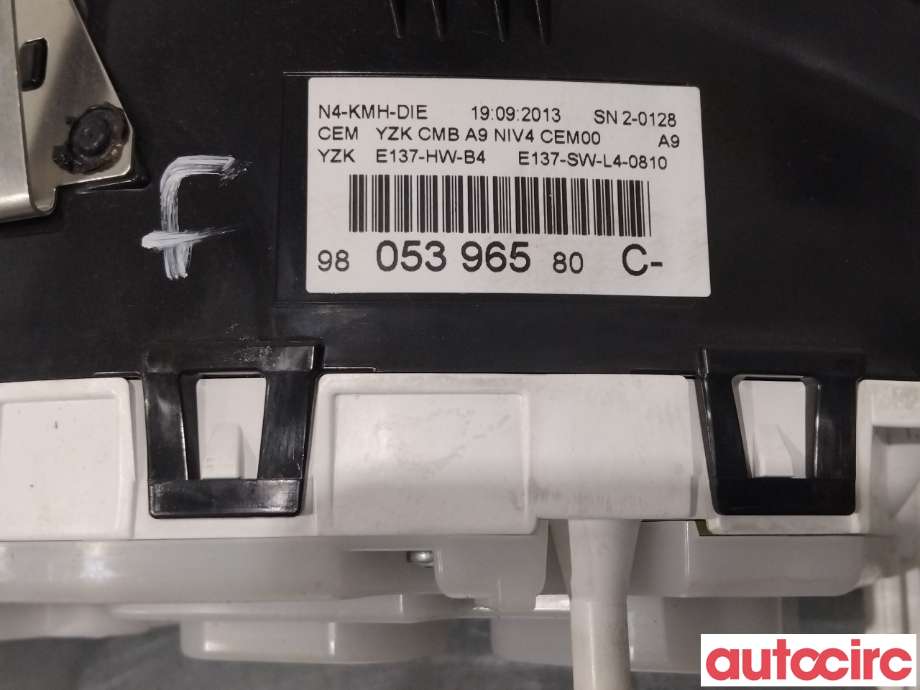 Instrumentpanel til Peugeot 2008 2013-2019 (Type I) (PEUGEOT|9678077980|9822703980|)