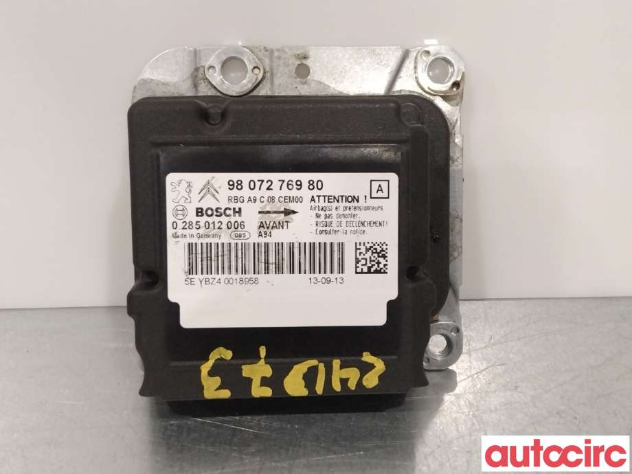 Airbag elektronikk til Peugeot 2008 2013-2019 (Type I) (PEUGEOT|9807276980|)