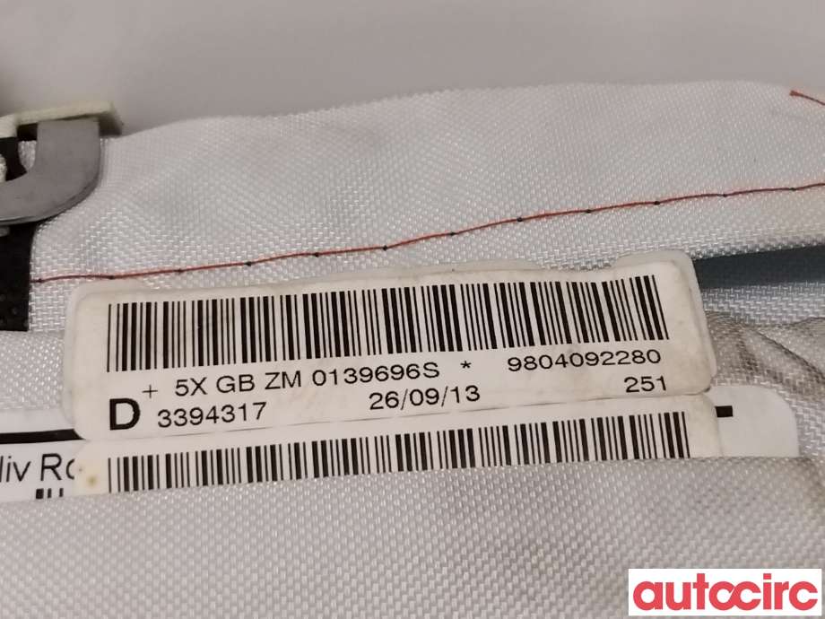 Airbag gardin høyre til Peugeot 2008 2013-2019 (Type I) (PEUGEOT|9804092280|)